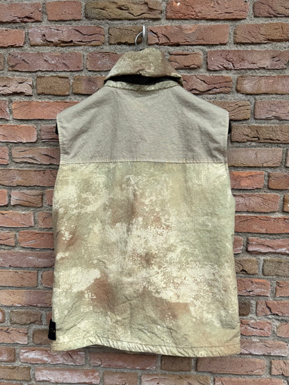 Stone Island Dissolving Grid Camo Nylon Primaloft Gilet - L