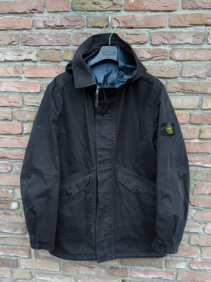 Stone Island Reversible Spaceman Raso Gommato Jacket - XL