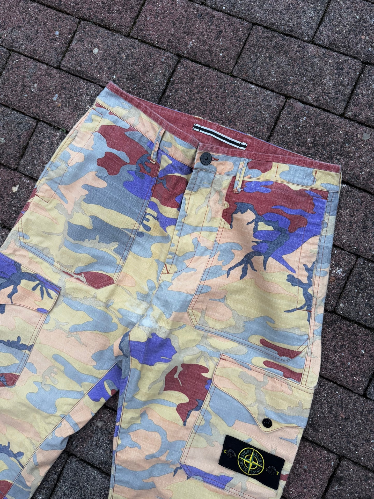 Stone Island Heritage Camo Cargos - W32