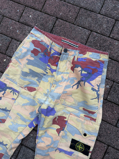 Stone Island Heritage Camo Cargos - W32