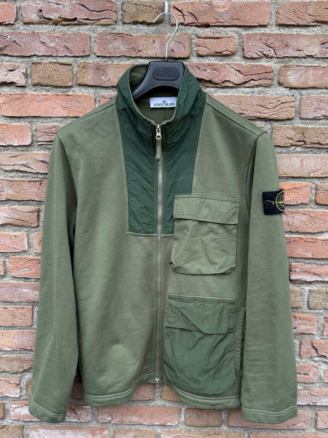 Stone Island Zipped Sweatshirt - M