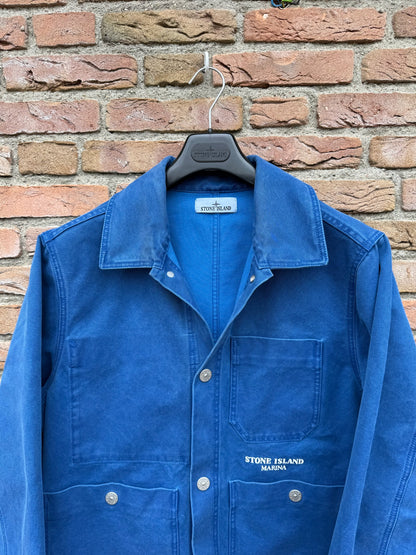 Stone Island Plated Cotton Canvas Marina Jacket - L