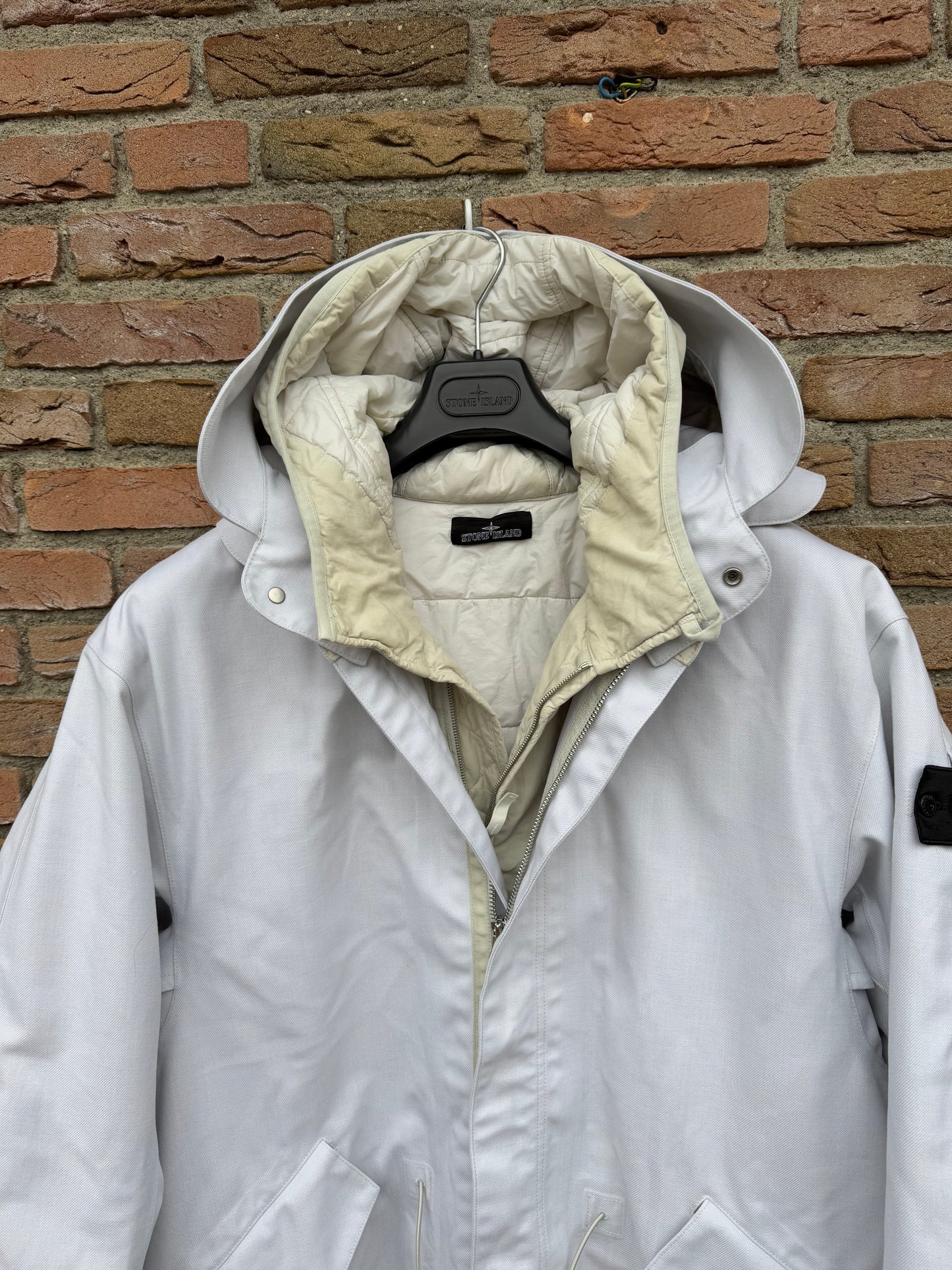 Stone Island Shadow Project Poly Wool Diagonal 3L Jacket - L