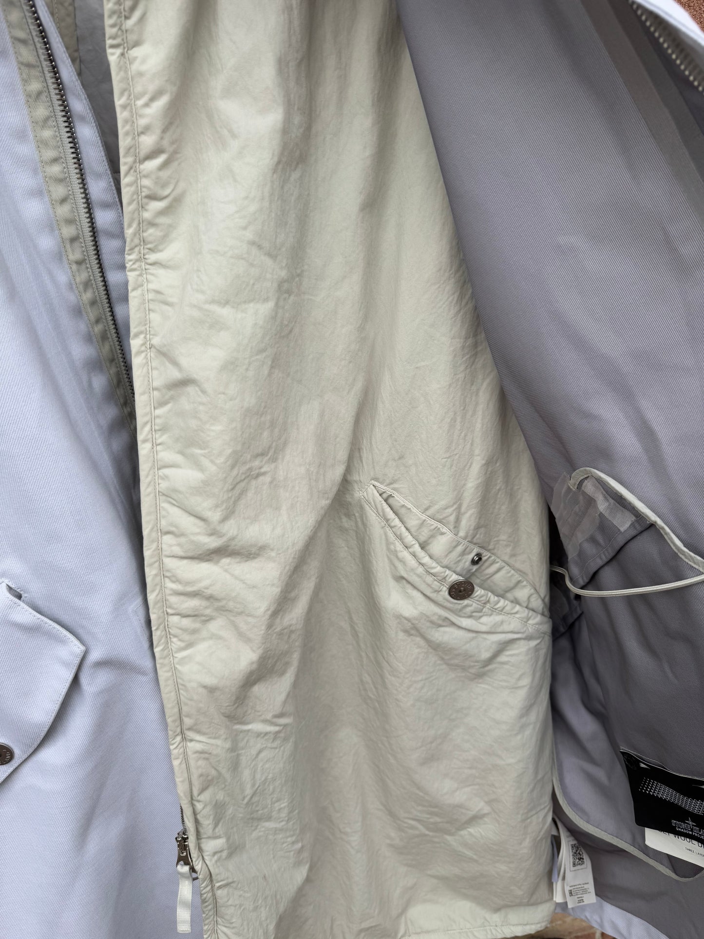 Stone Island Shadow Project Poly Wool Diagonal 3L Jacket - L