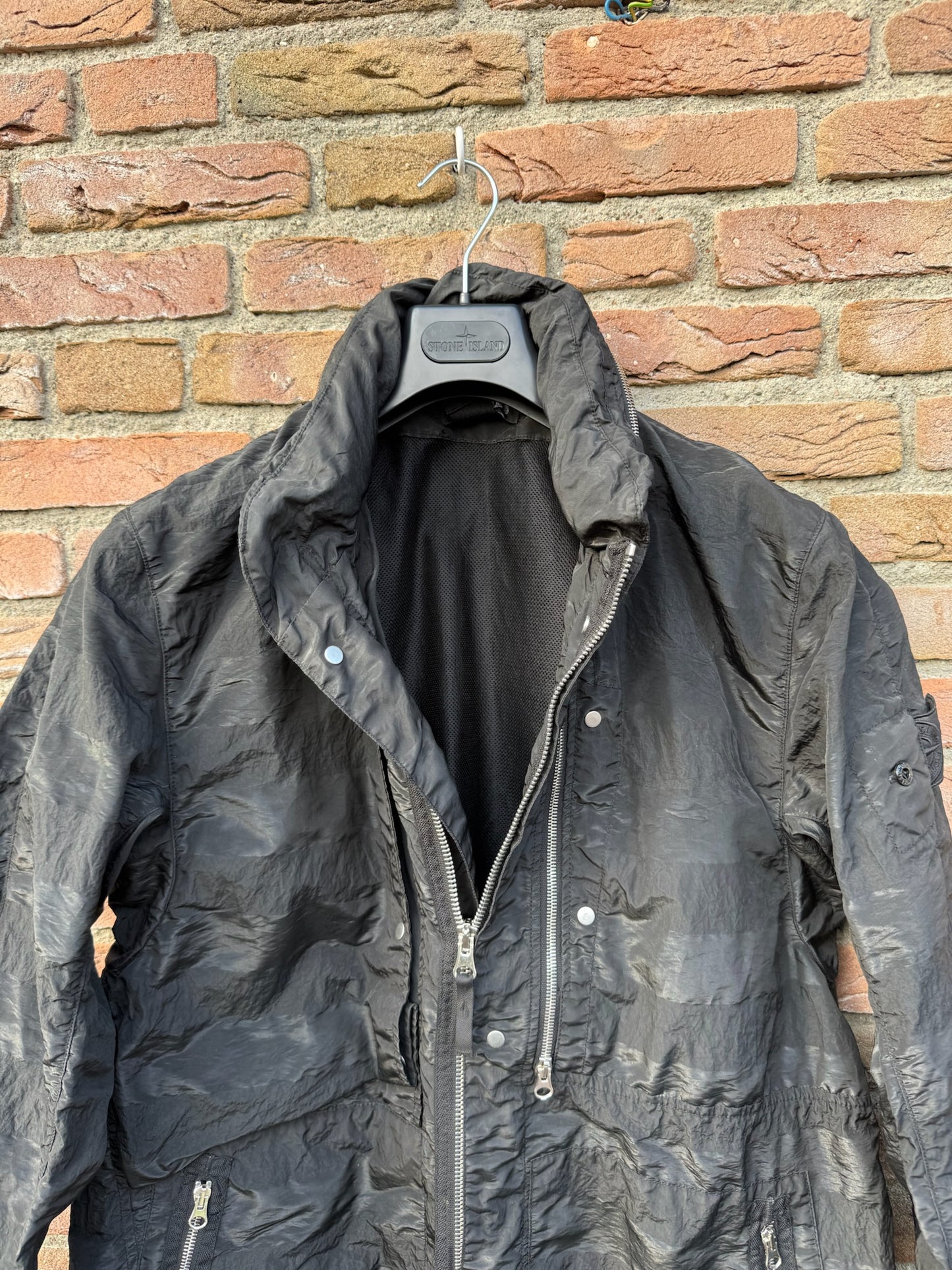 Stone Island Shadow Project Striped Nylon Metal Jacket - M