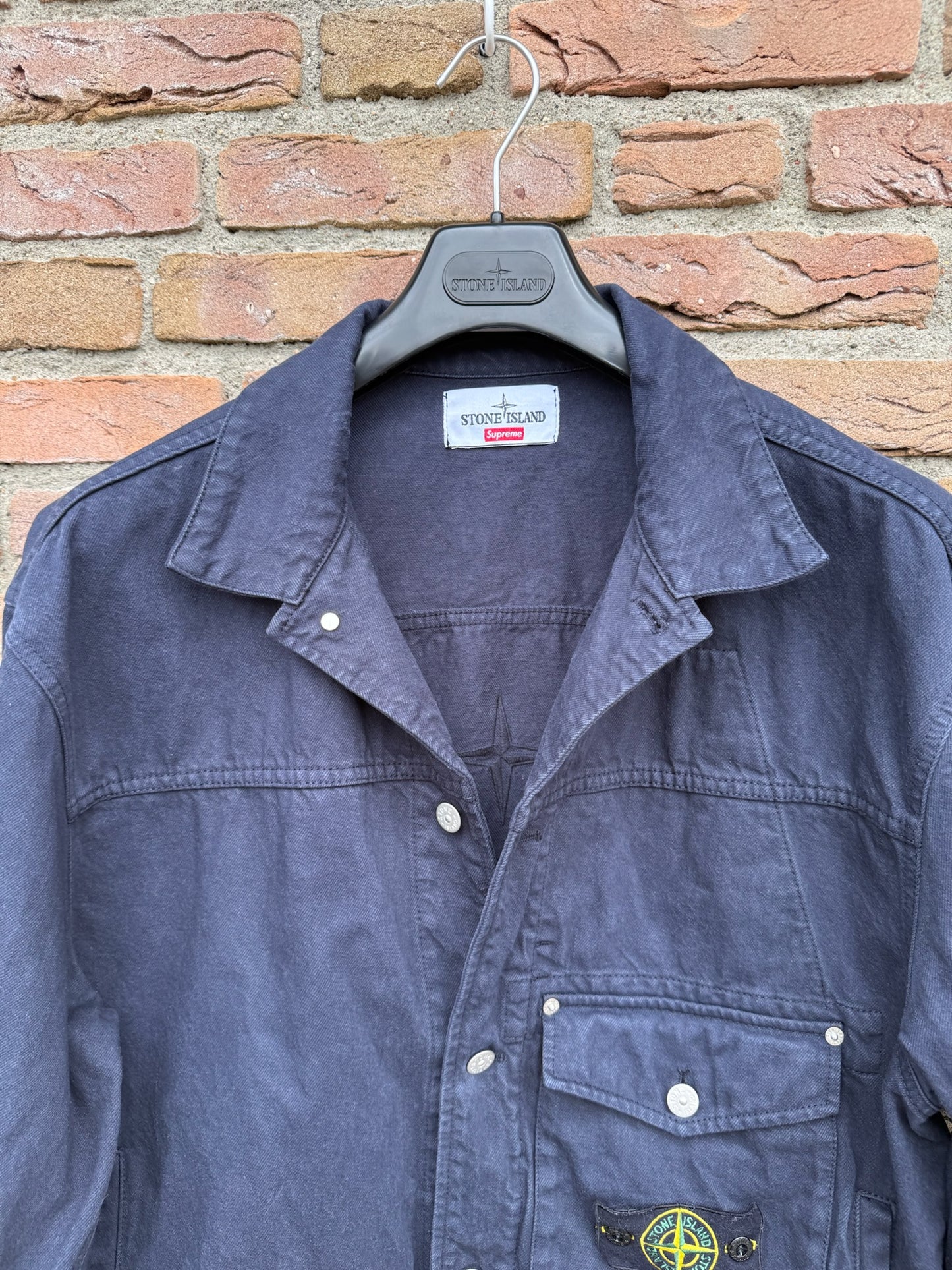Stone Island x Supreme Bull Denim-TC Jacket - L