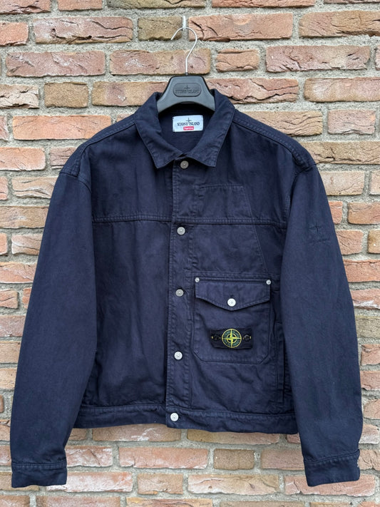 Stone Island x Supreme Bull Denim-TC Jacket - L