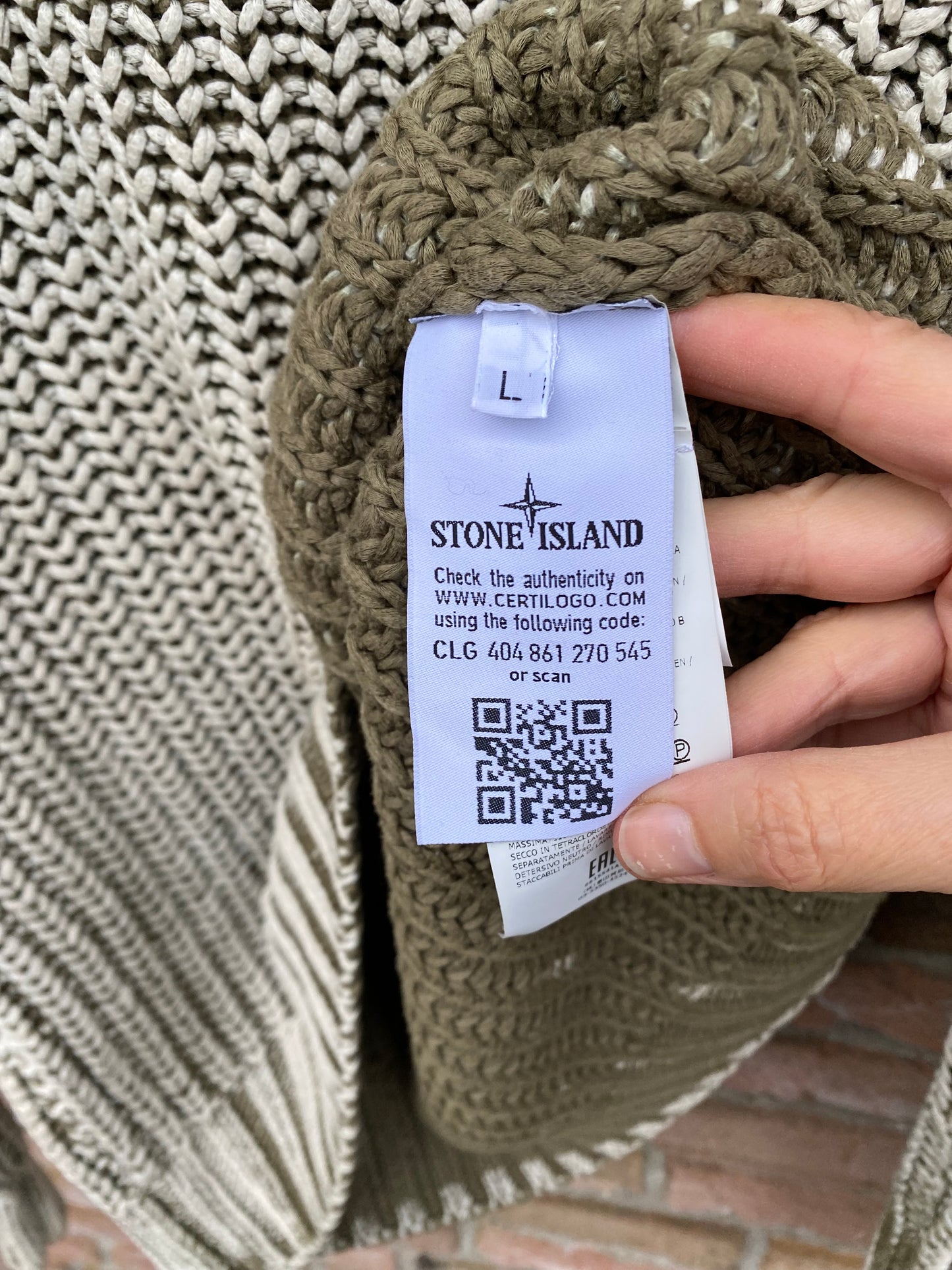 Stone Island Hand Corrosion Pullover - L