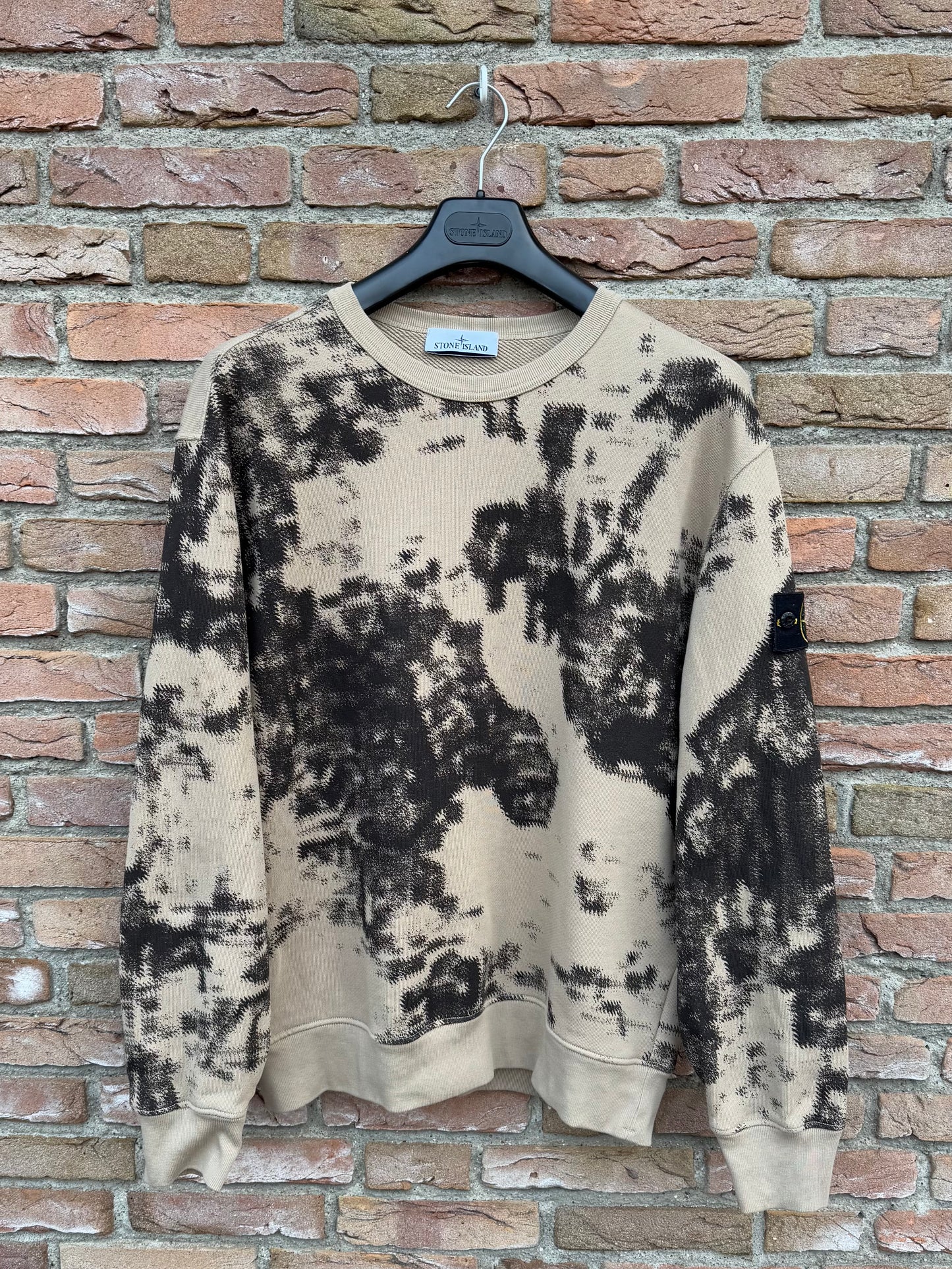 Stone Island Earth Mapping Camouflage Sweatshirt - L