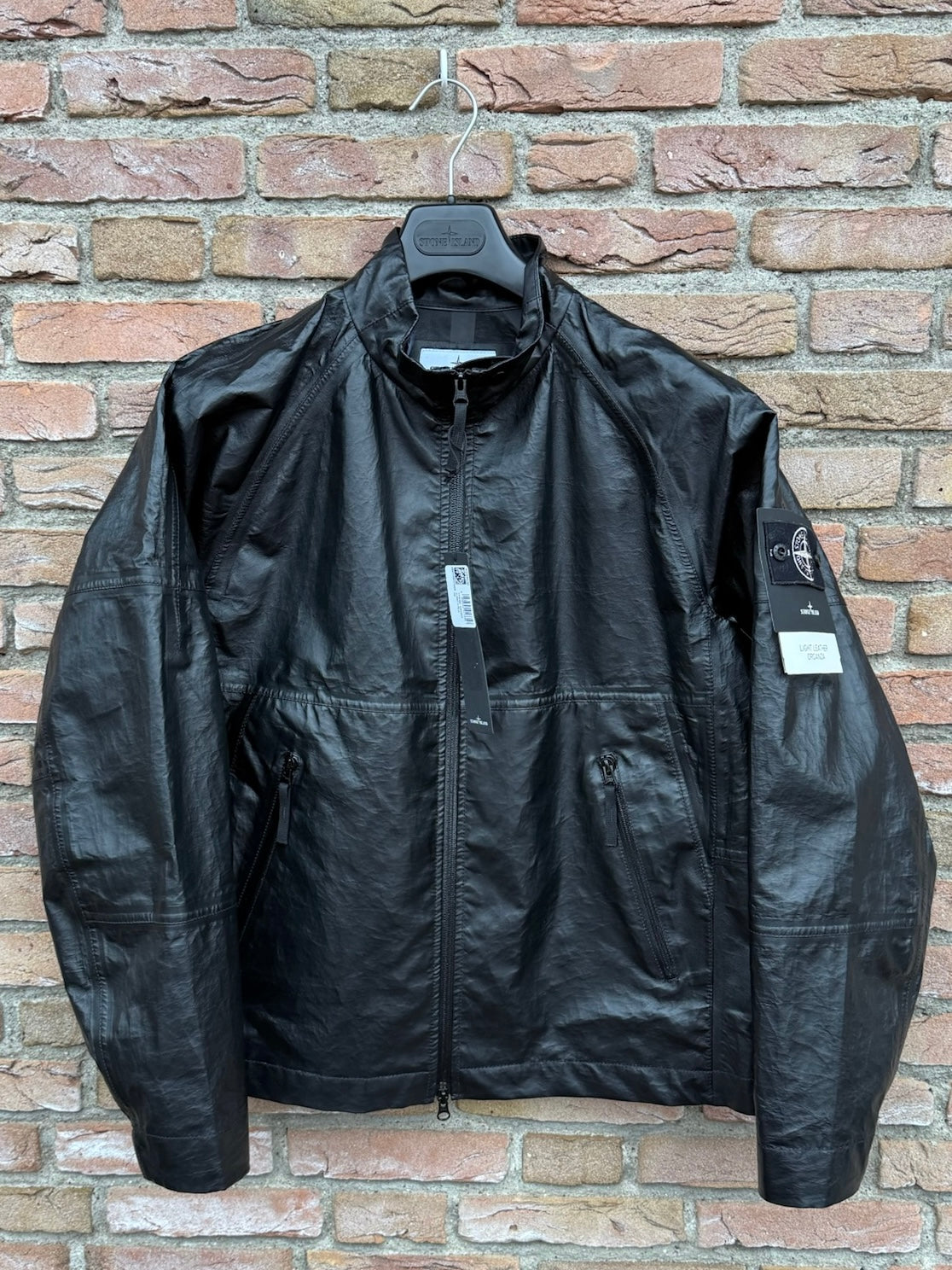 Stone Island Light Leather Organza Jacket - M