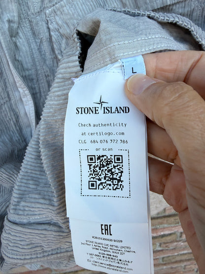 Stone Island Wrinkled Corduroy 500-TC Overshirt - L