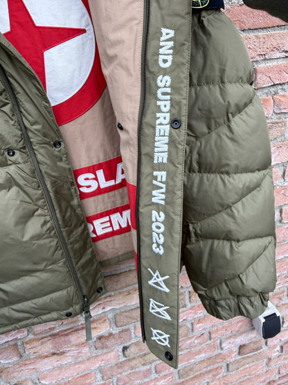 Stone Island x Supreme Reversible Down Jacket - M