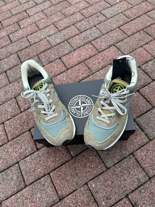 Stone Island x New Balance 574 Legacy Trainers - UK 10