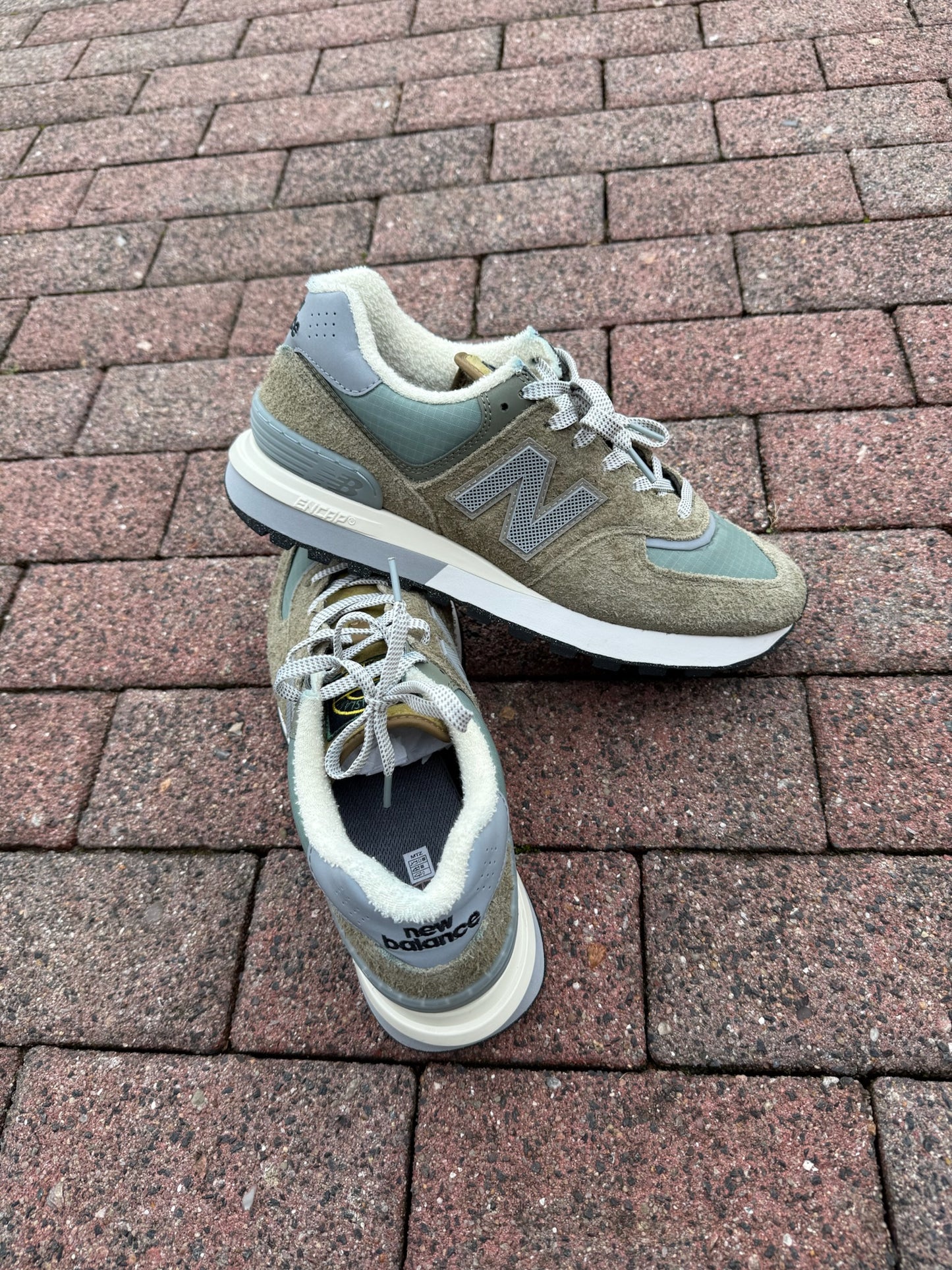 Stone Island x New Balance 574 Legacy Trainers - UK 10