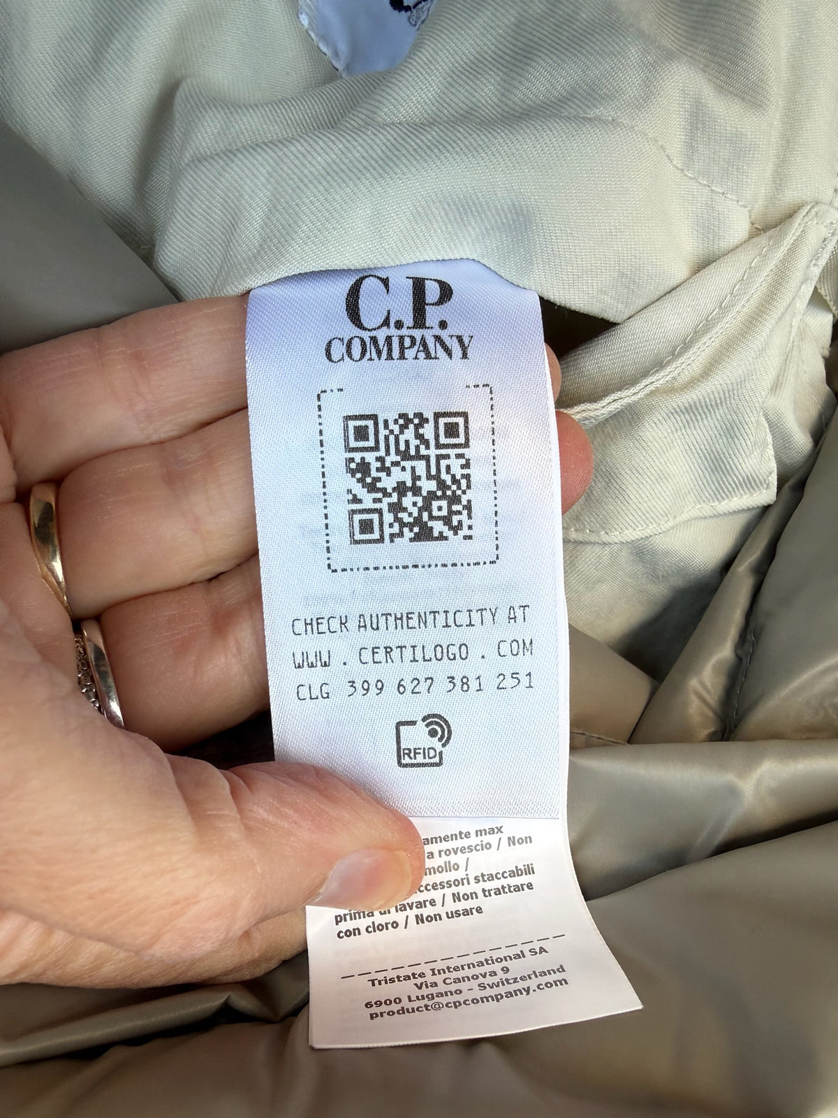 C.P. Company Twill Explorer Down Jacket - M