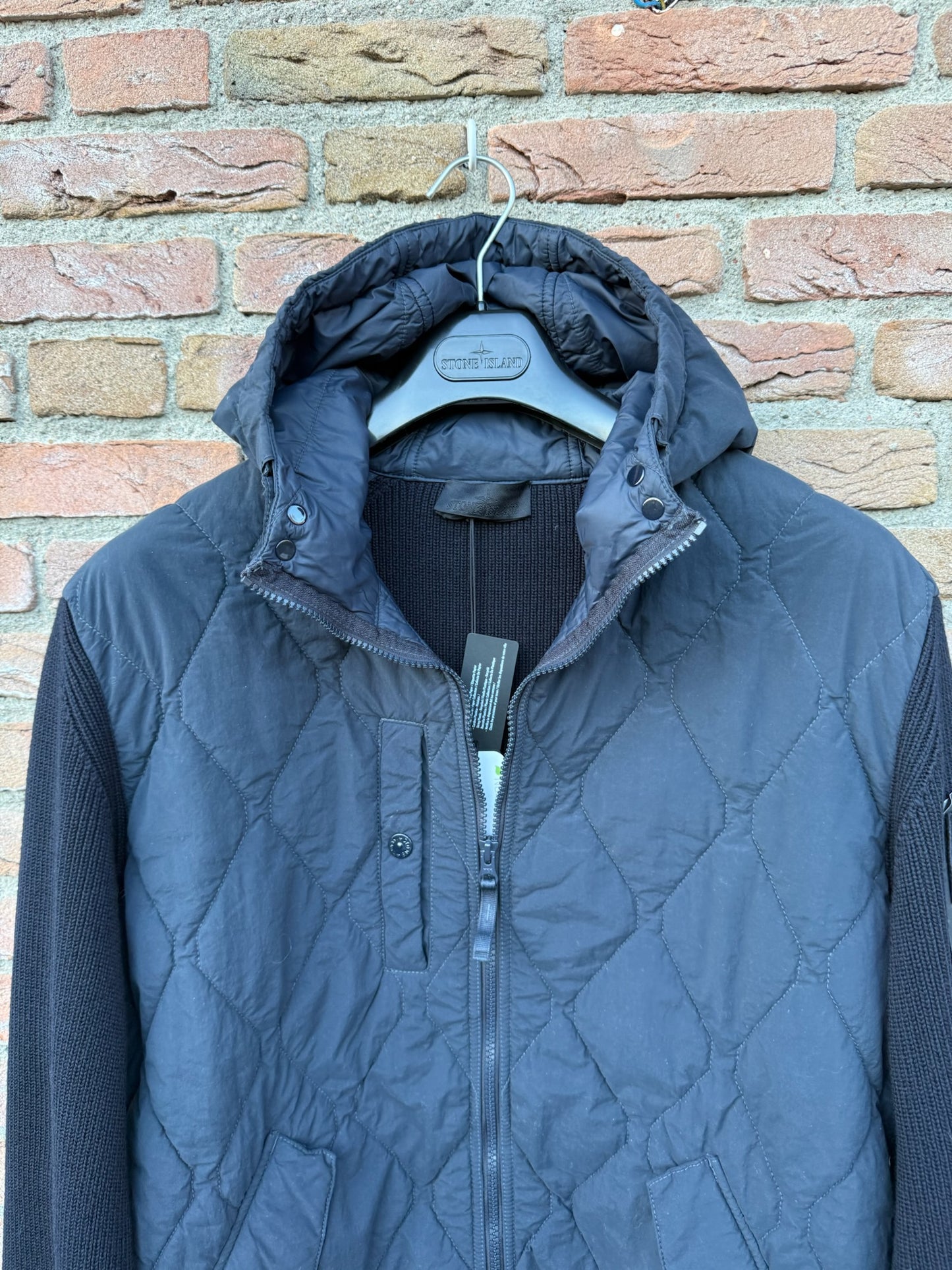 Stone Island Nylon Smerigliato and Knit Ghost Jacket - L