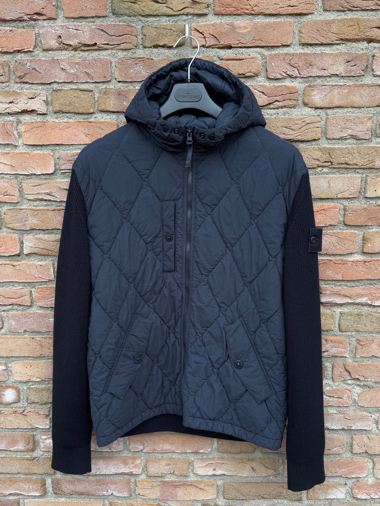 Stone Island Nylon Smerigliato and Knit Ghost Jacket - M