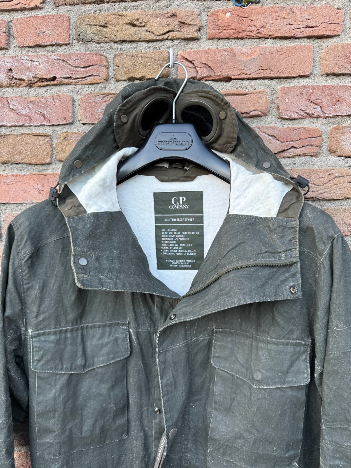 C.P. Company Plated Linen La Mille Jacket - L