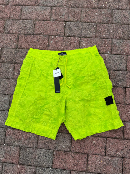 Stone Island Shadow Project Waffle Print Nylon Metal Shorts - M