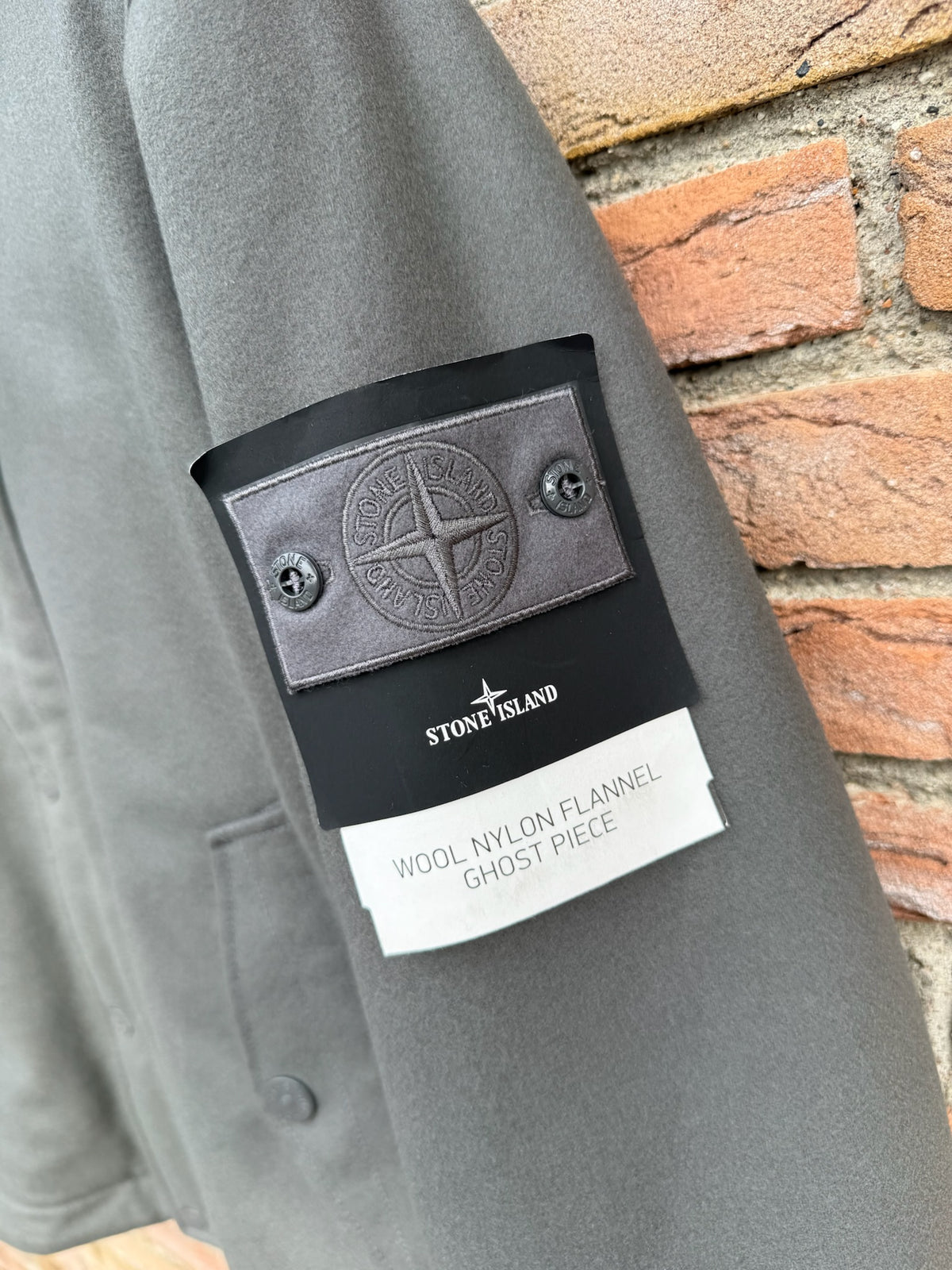 Stone Island Wool Nylon Flannel Ghost Jacket - M