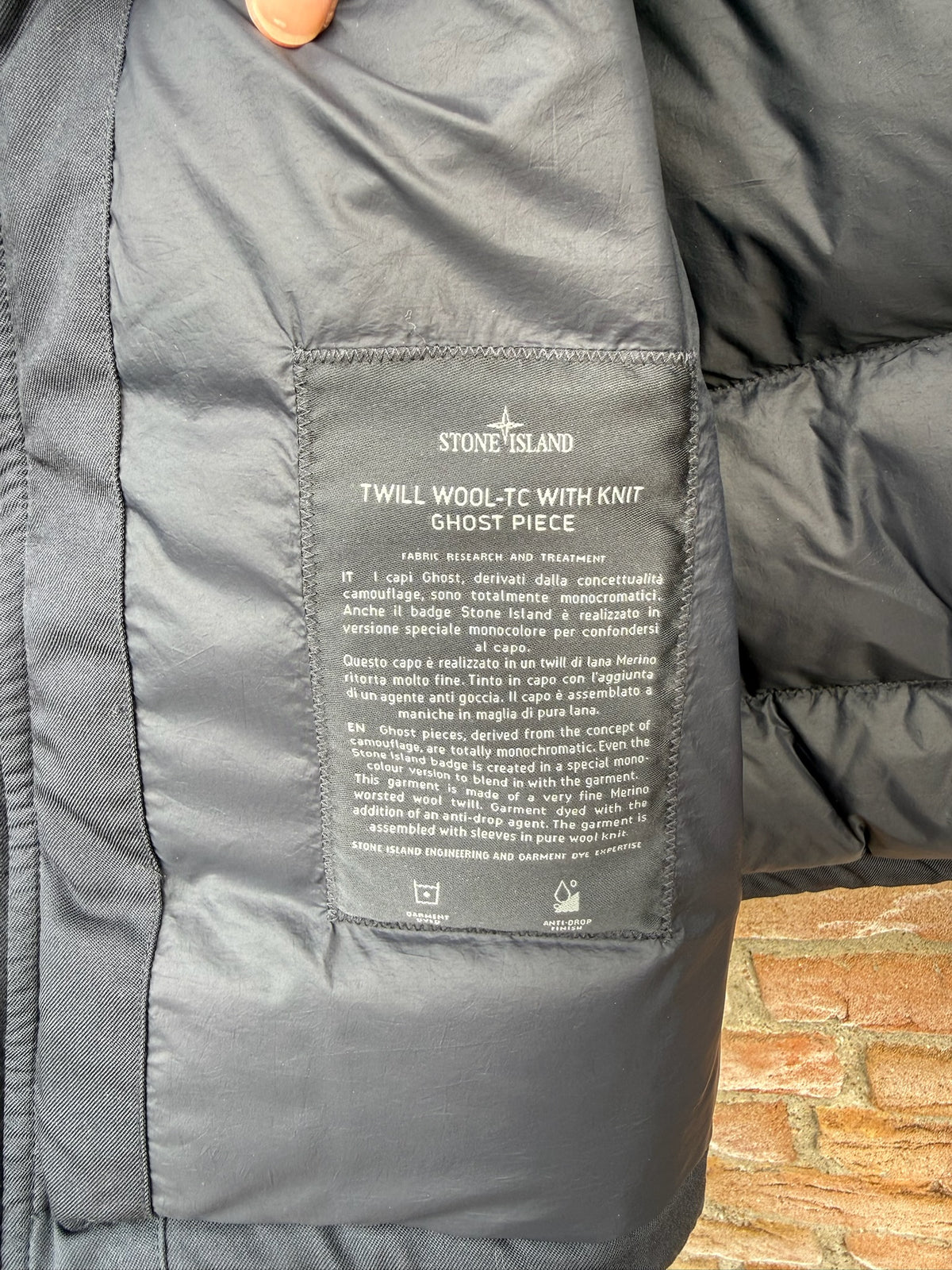 Stone Island Twill Wool-TC with Knit Ghost Jacket - M