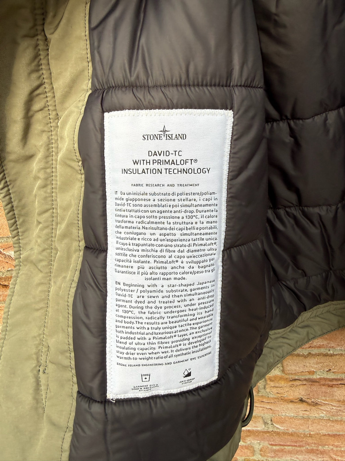 Stone Island David-TC Primaloft Jacket - M
