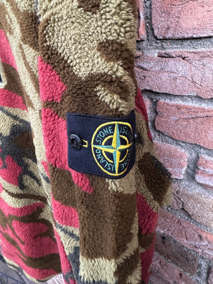 Stone Island Heritage Camo Fleece Hoodie - XL