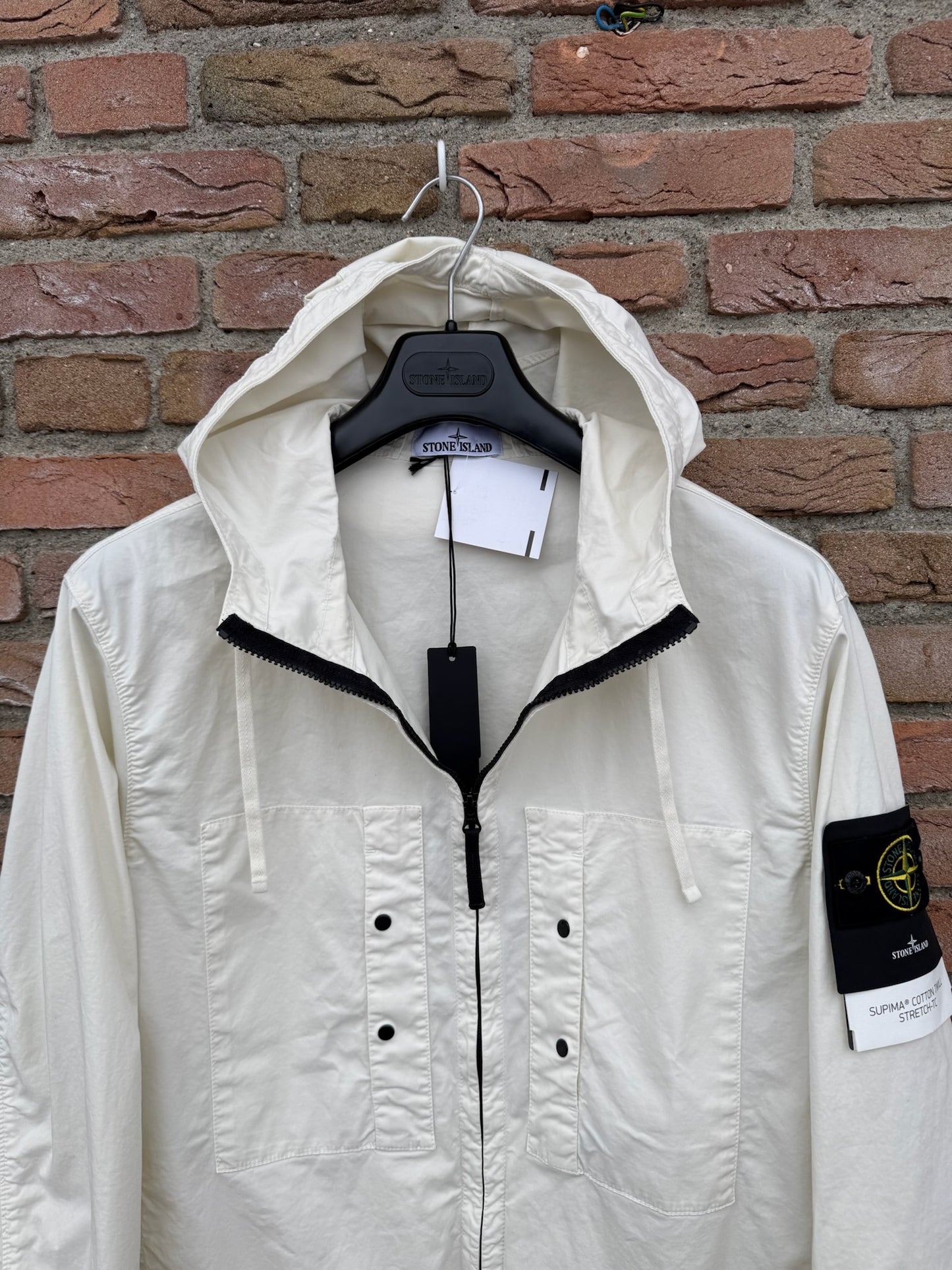 Stone Island Supima Cotton Twill Stretch-TC Jacket - L