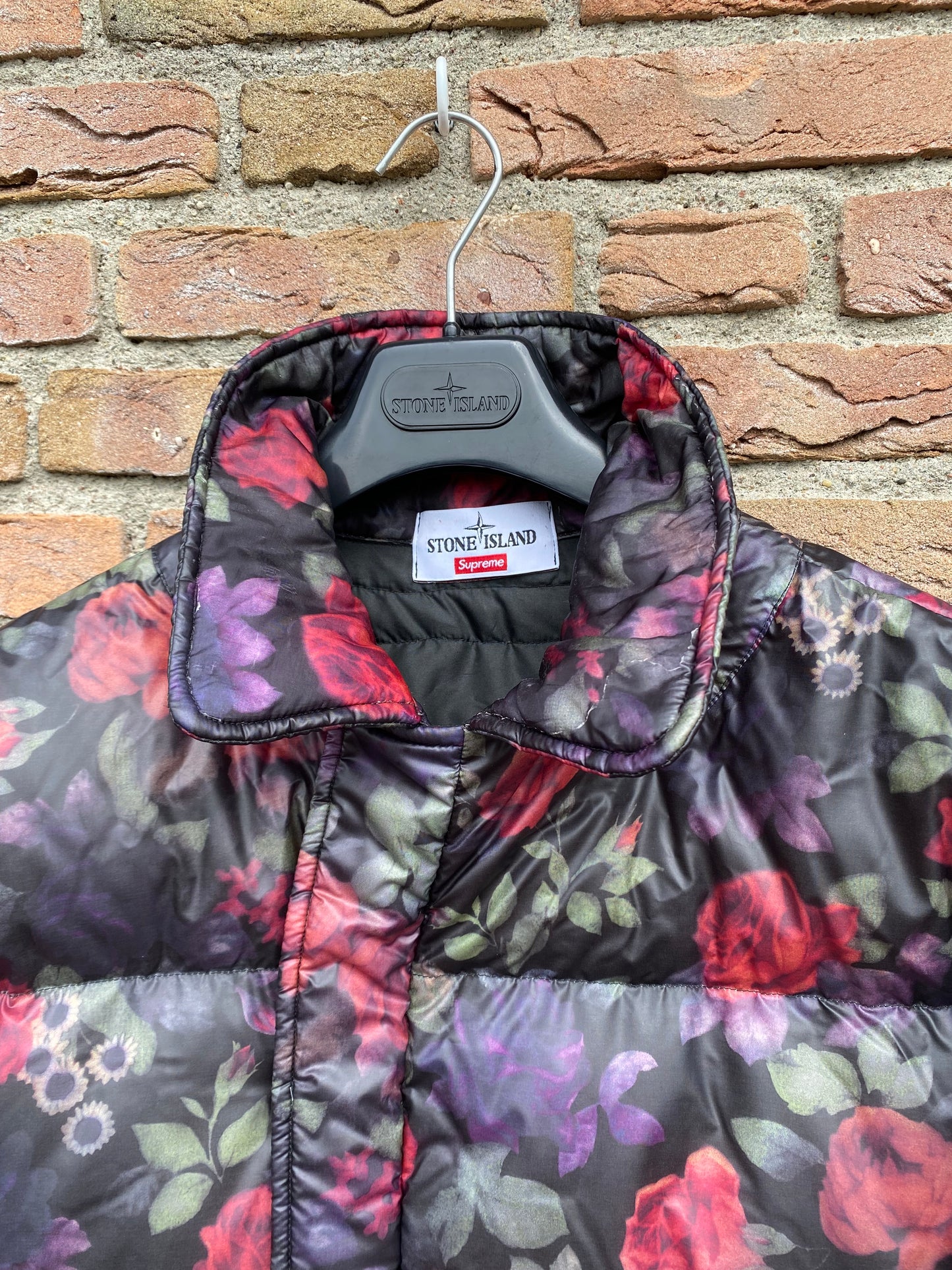 Stone Island x Supreme Lamy Cover Stampato Daunenjacke - L