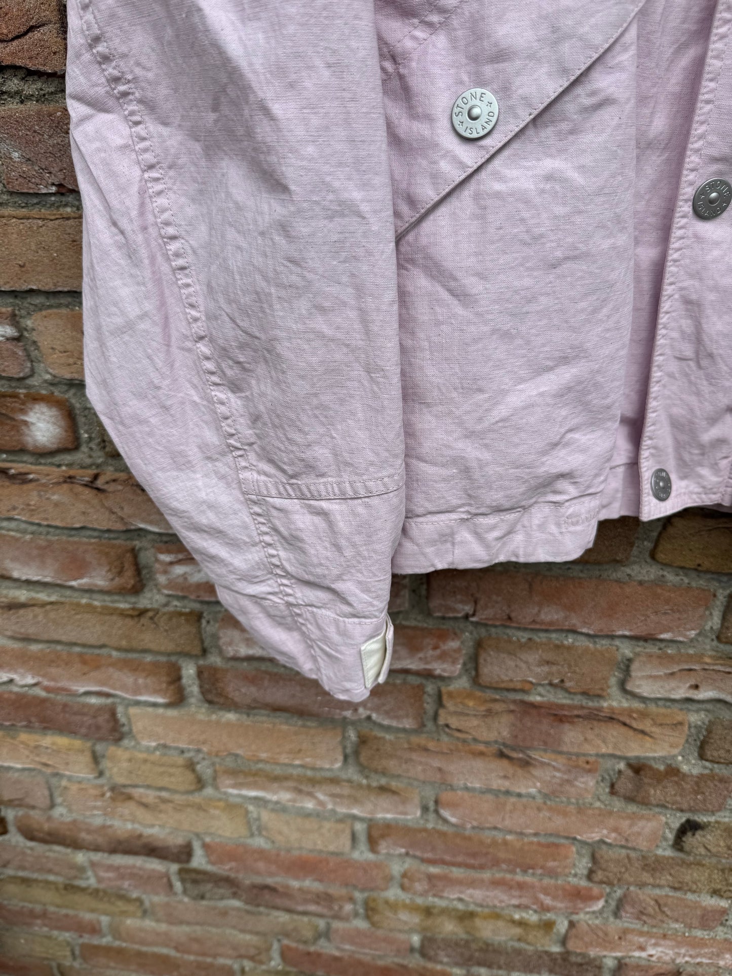Stone Island Raw Plared Linen Marina Jacket - L