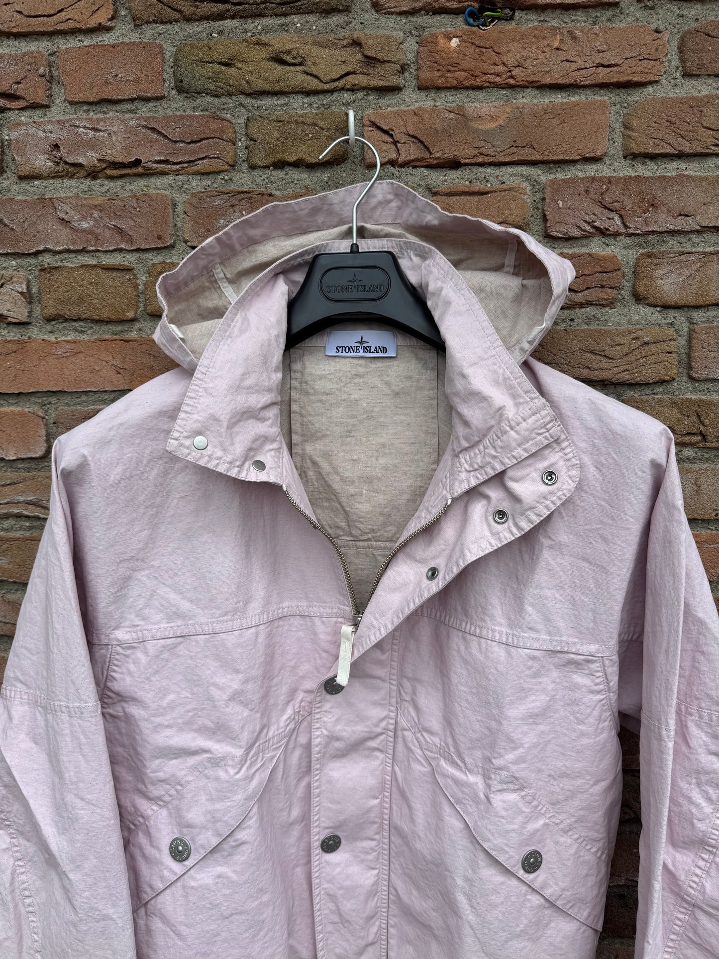 Stone Island Raw Plared Linen Marina Jacket - L