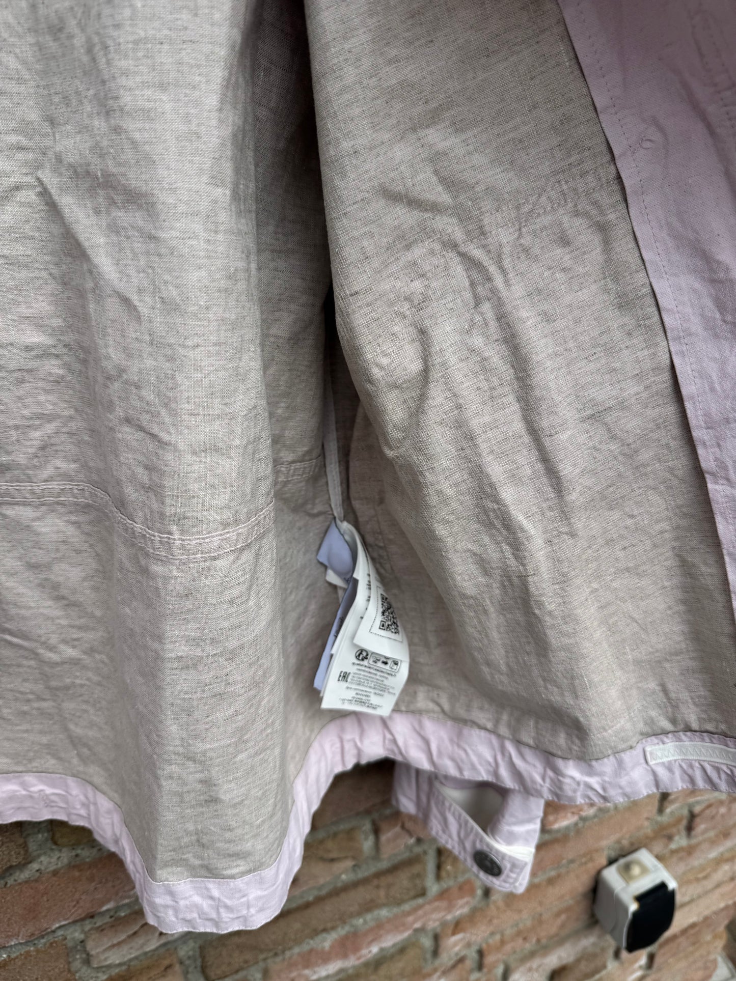 Stone Island Raw Plared Linen Marina Jacket - L
