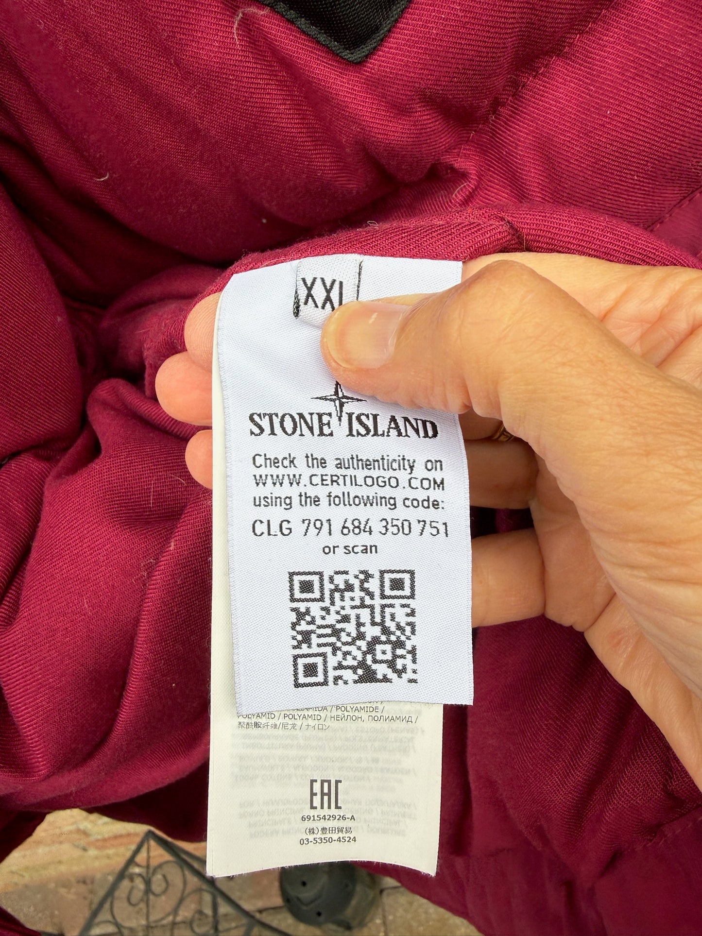 Stone Island Micro Reps Down Jacket - XXL