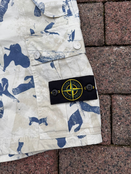 Stone Island Scan Desert Camo Cargo Shorts - W33