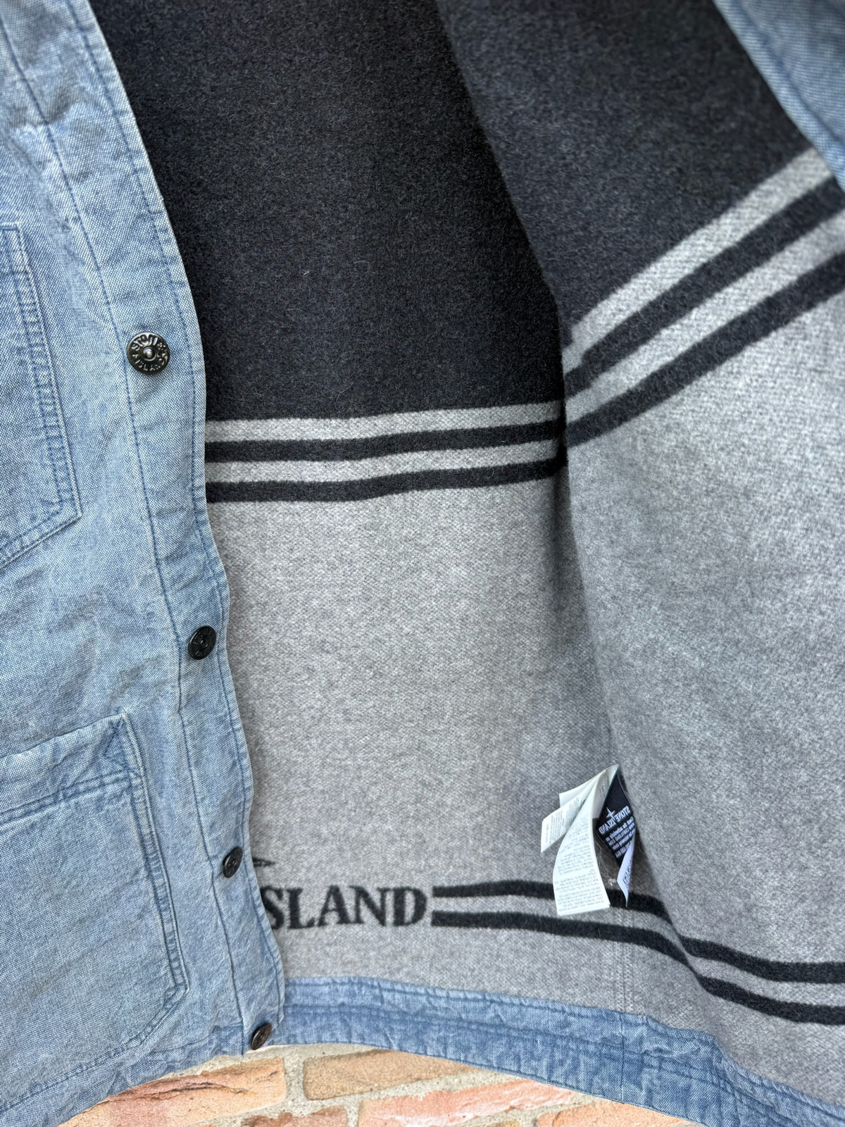 Stone Island Panama Placcato with Panno Jacquard Jacket - 3XL