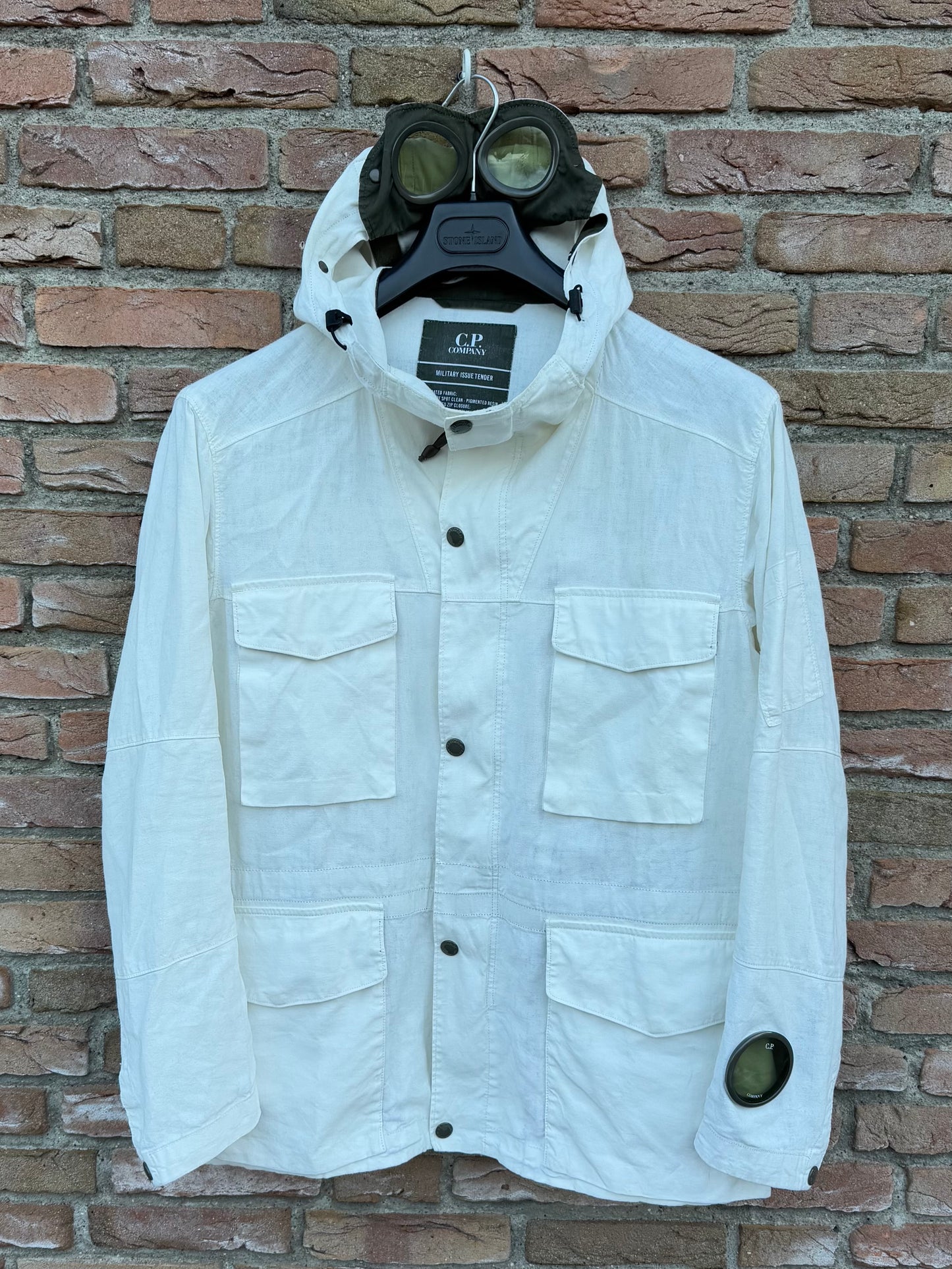 C.P. Company Plated Linen La Mille Jacket - L