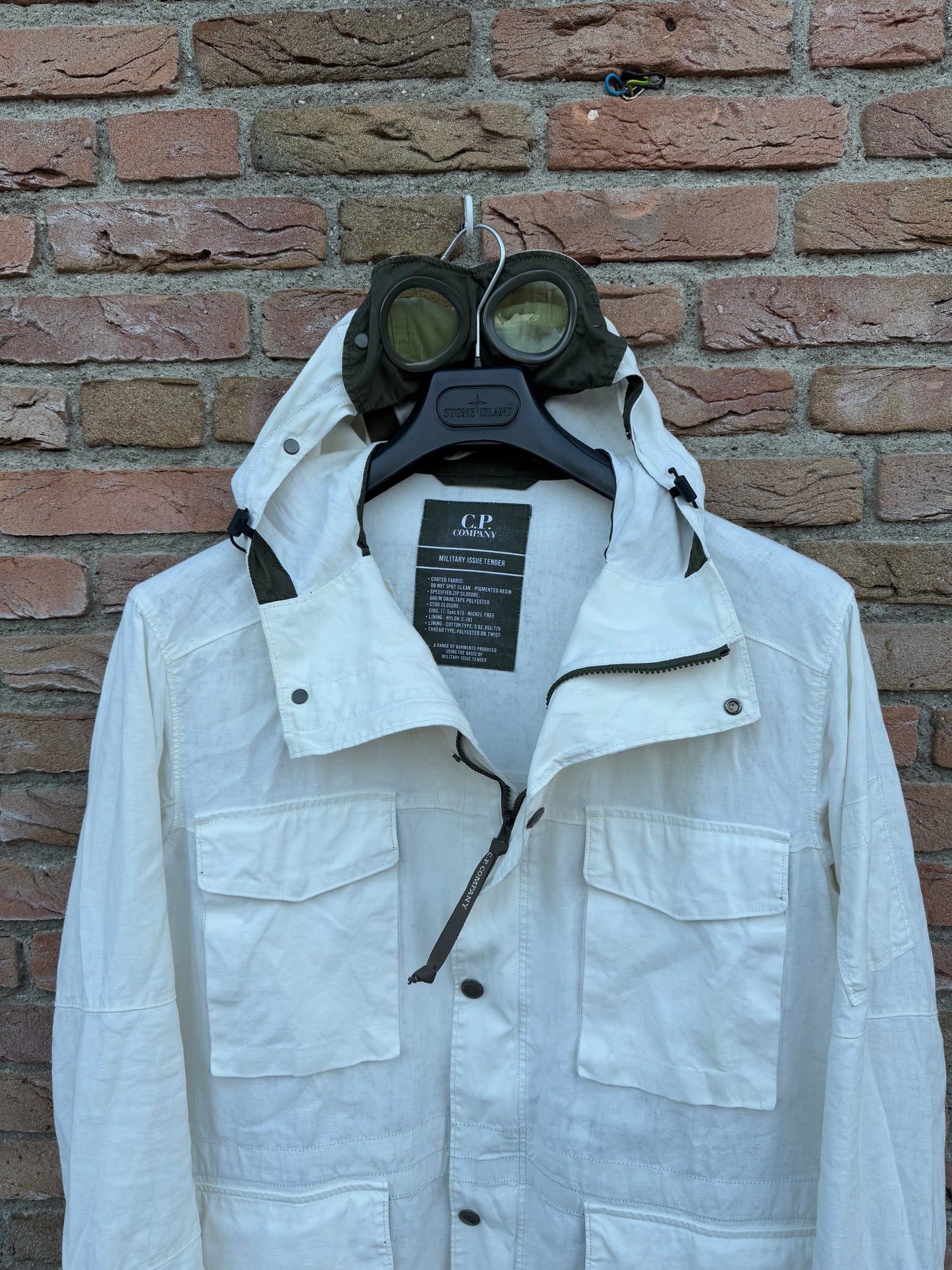 C.P. Company Plated Linen La Mille Jacket - L