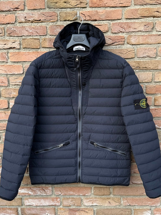 Stone Island Loom Woven Down Chambers Stretch Nylon-TC Jacket - L
