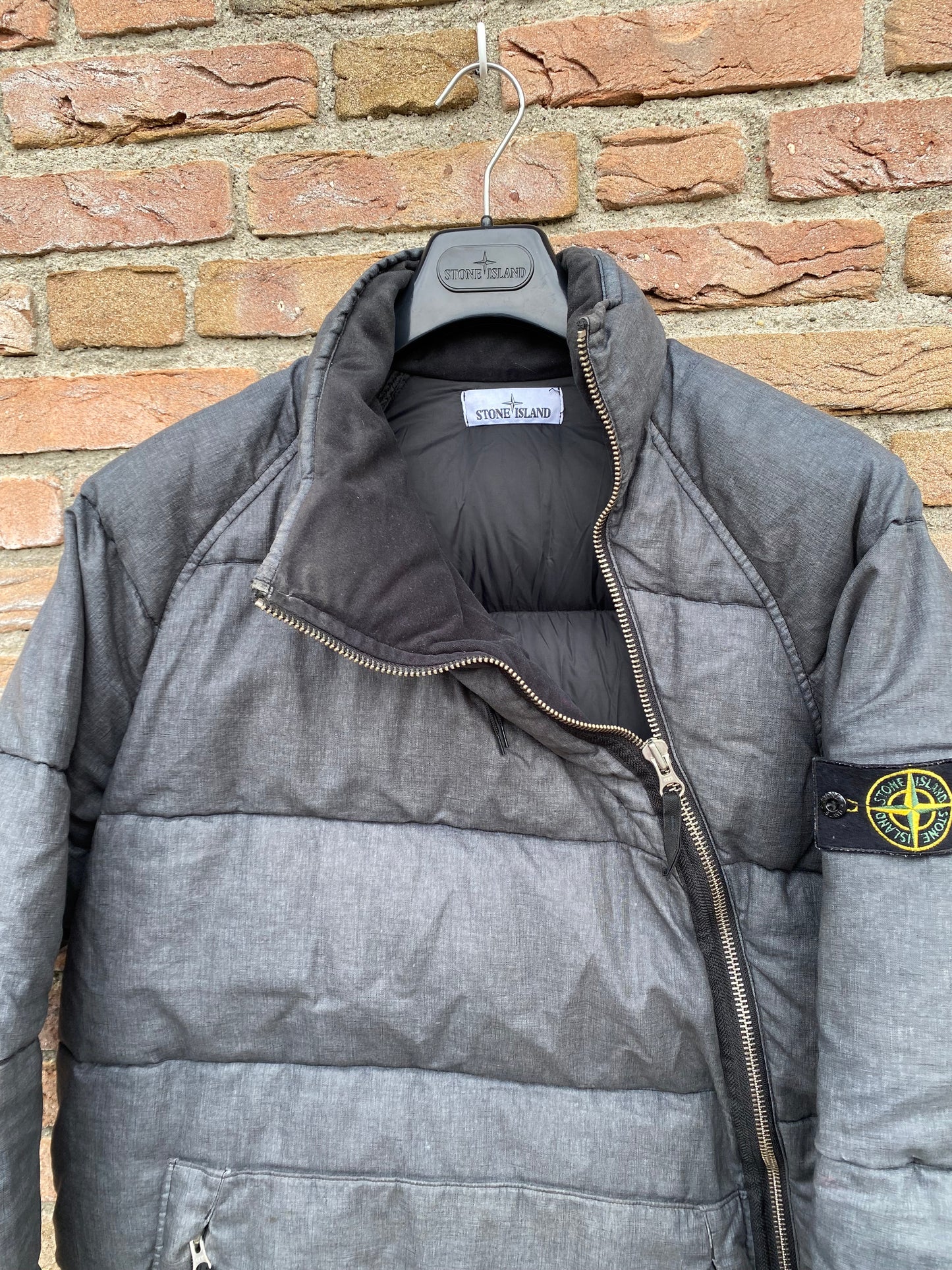 Stone Island Lino Resinato Daunenjacke - XL