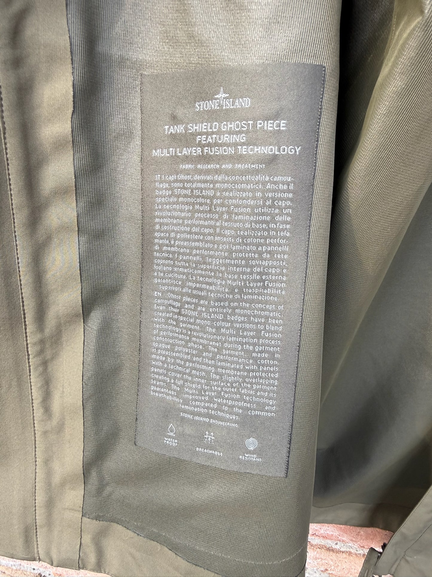 Stone Island Tank Shield Ghost Jacket - L