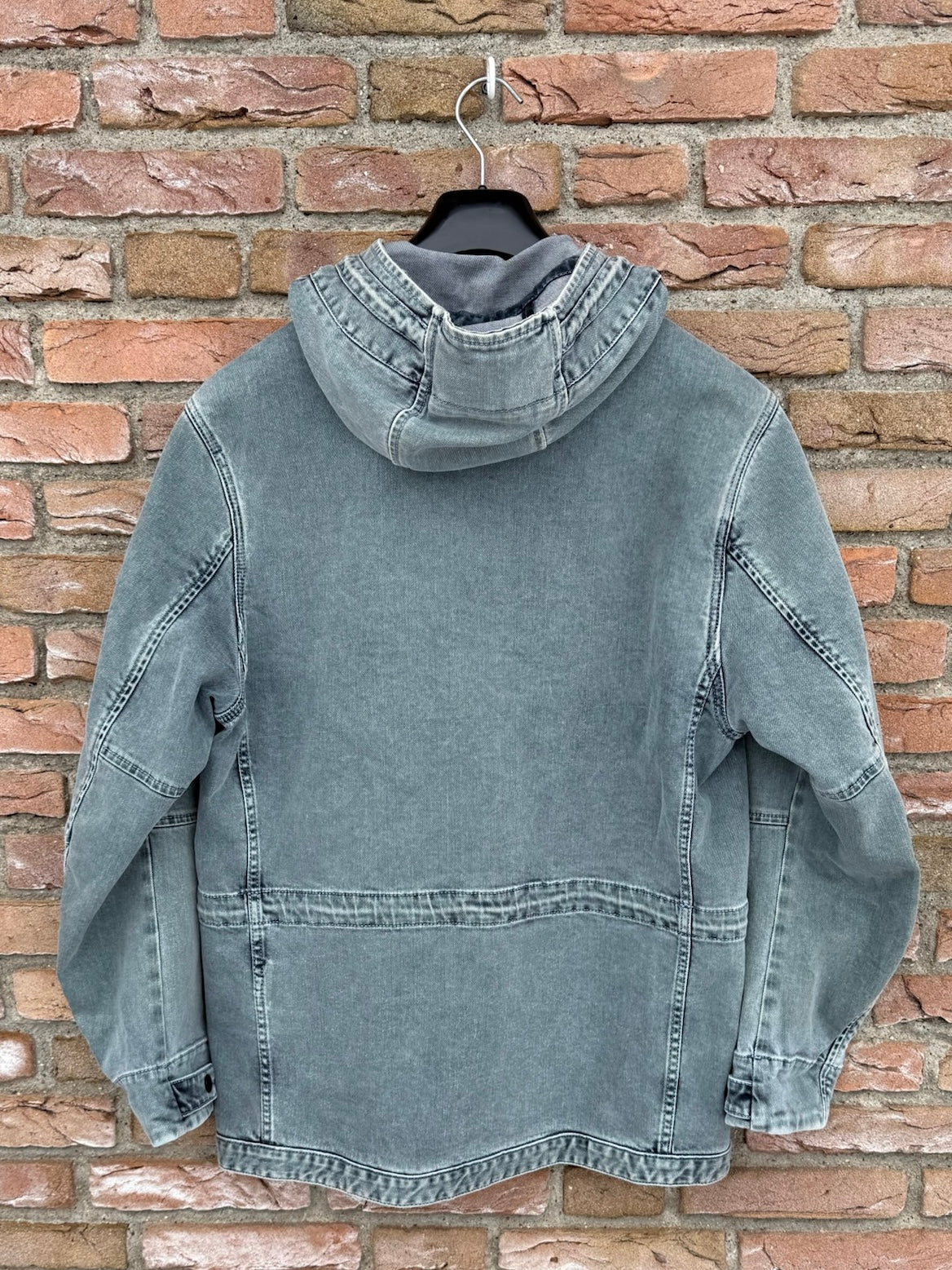 Stone Island Foam Resin Treated Denim Jacket - S