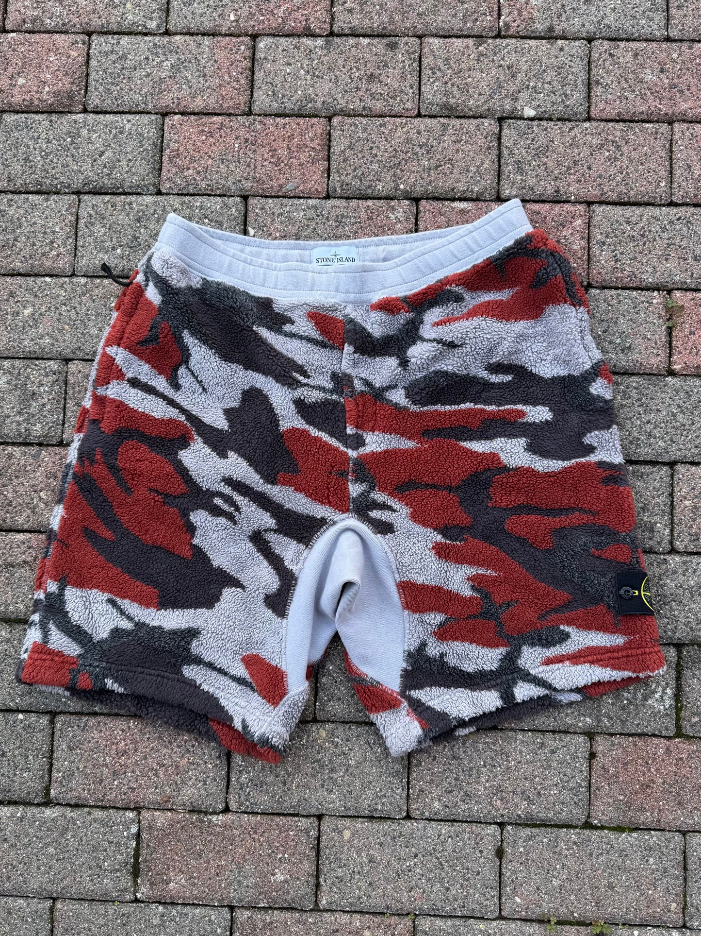 Stone Island Heritage Camo Fleece Shorts - XL
