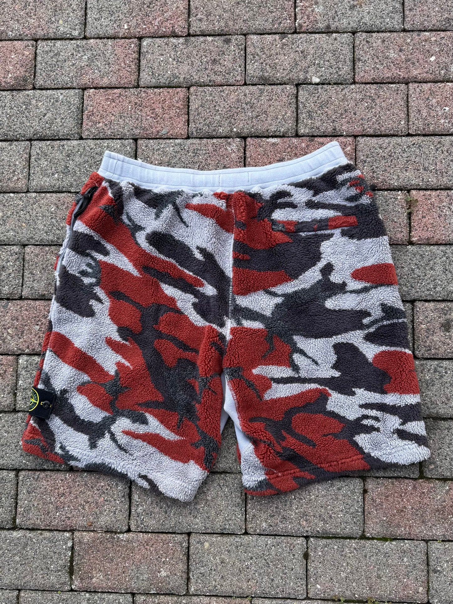 Stone Island Heritage Camo Fleece Shorts - XL