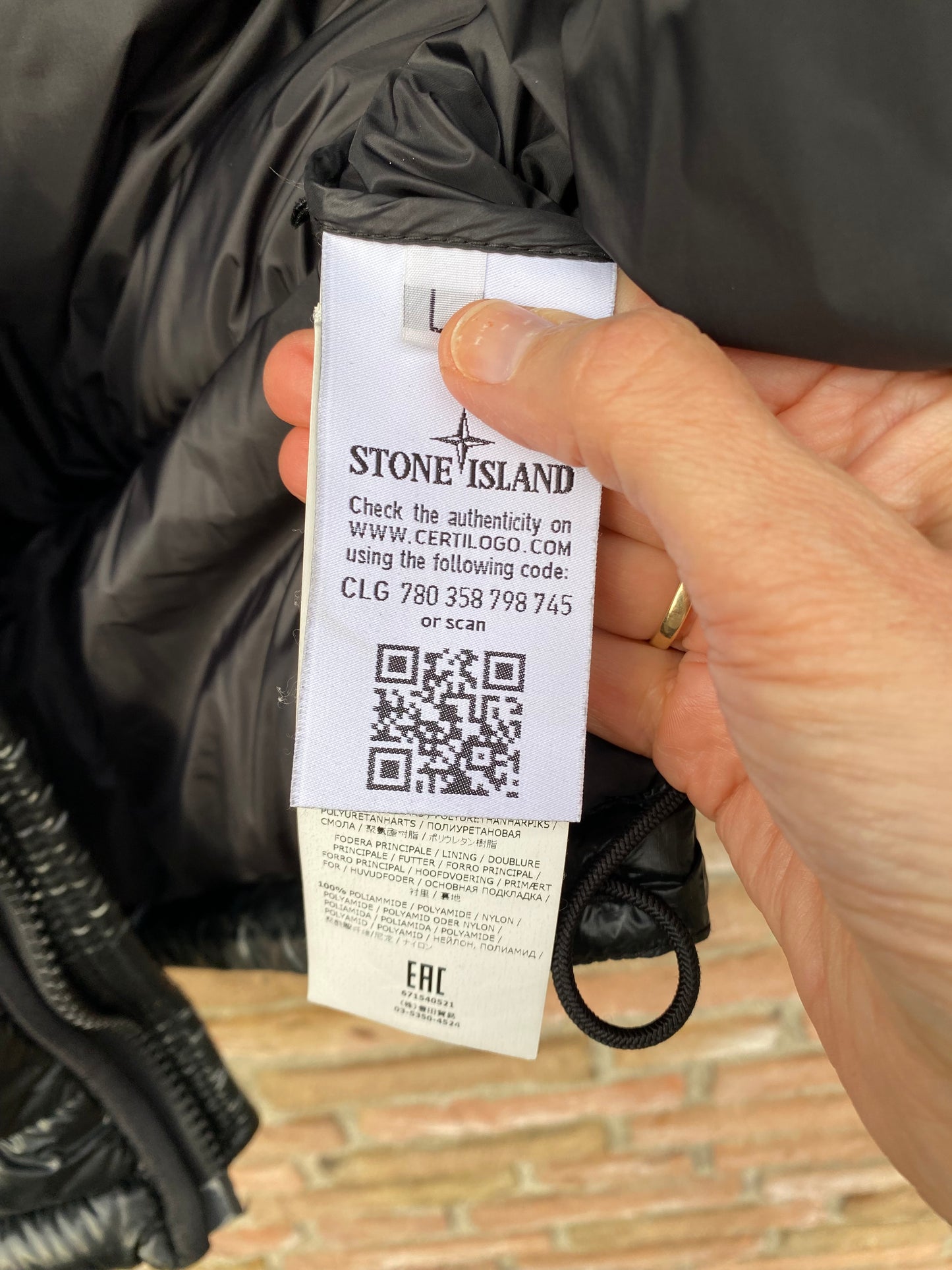 Stone Island Pertex Quantum Daunenjacke - L