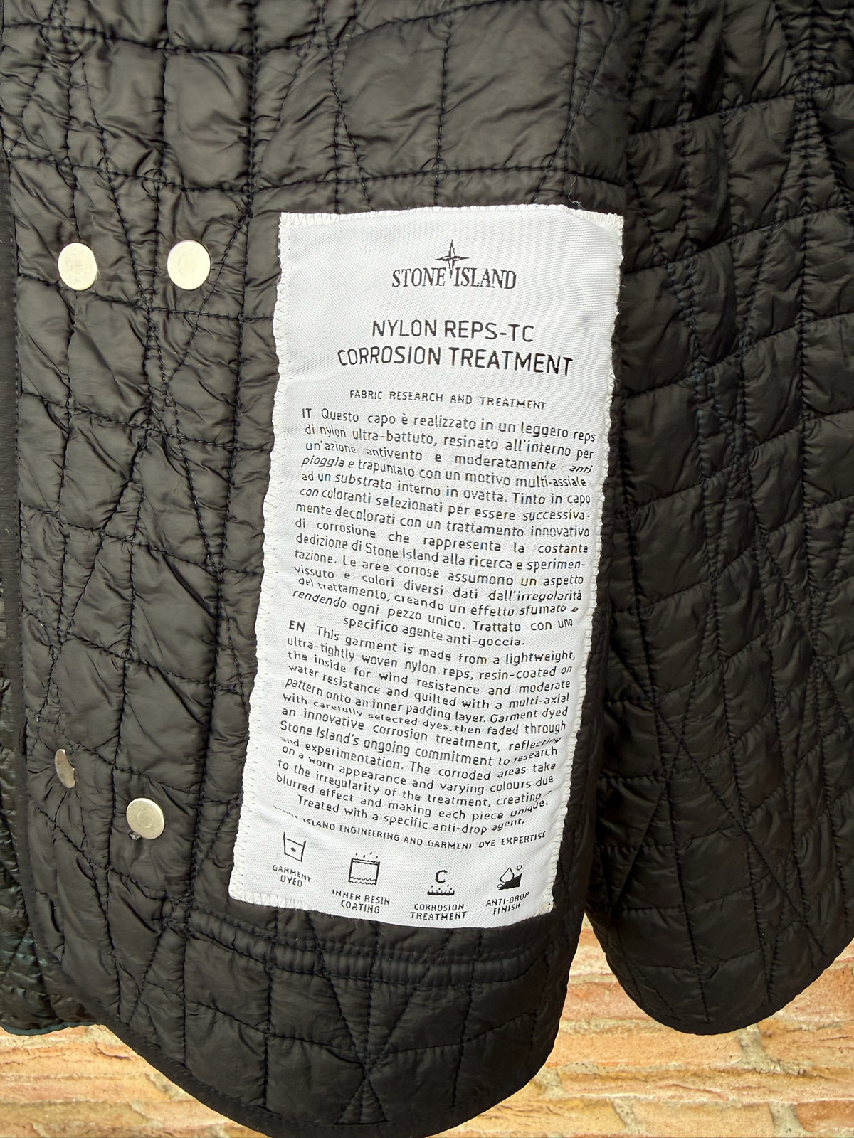Stone Island Nylon Reps-TC Corrosion Treatment Jacket - M