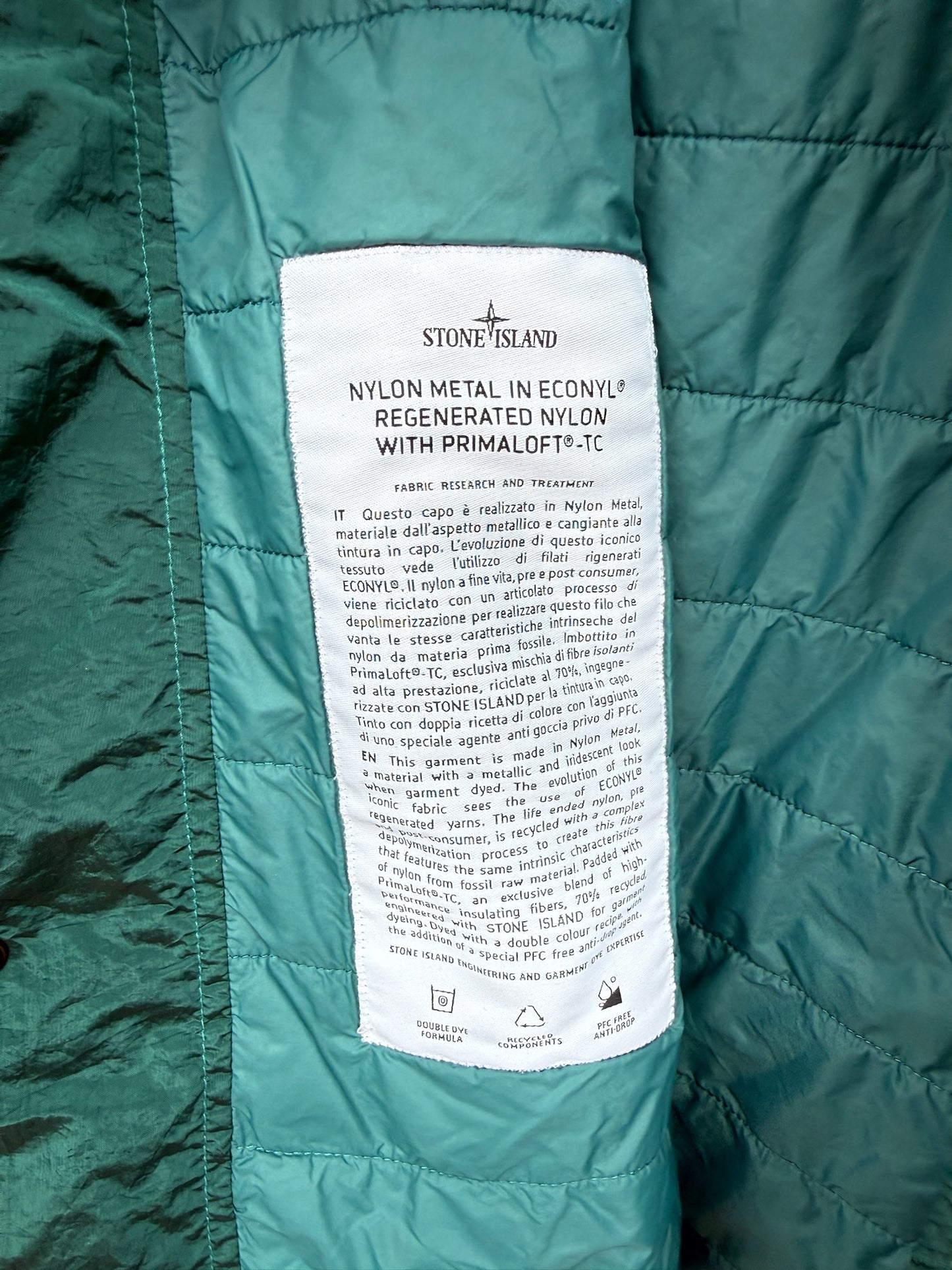 Stone Island Nylon Metal Primaloft-TC Jacket - L