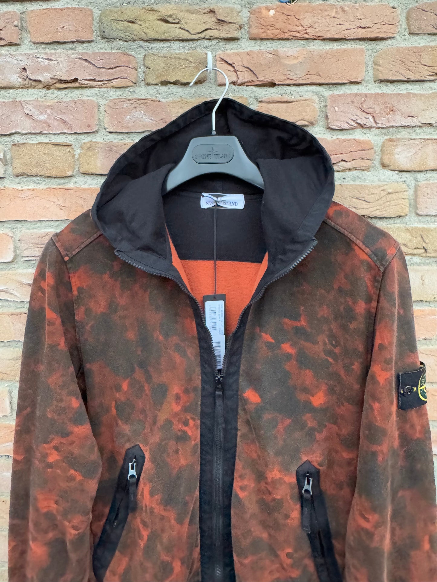 Stone Island Tortoise Shell Zipped Hoodie - L