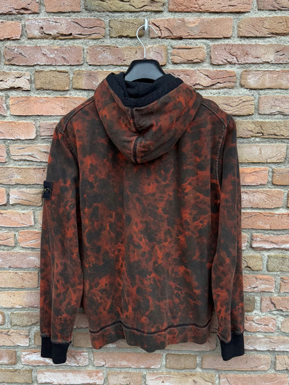 Stone Island Tortoise Shell Zipped Hoodie - L