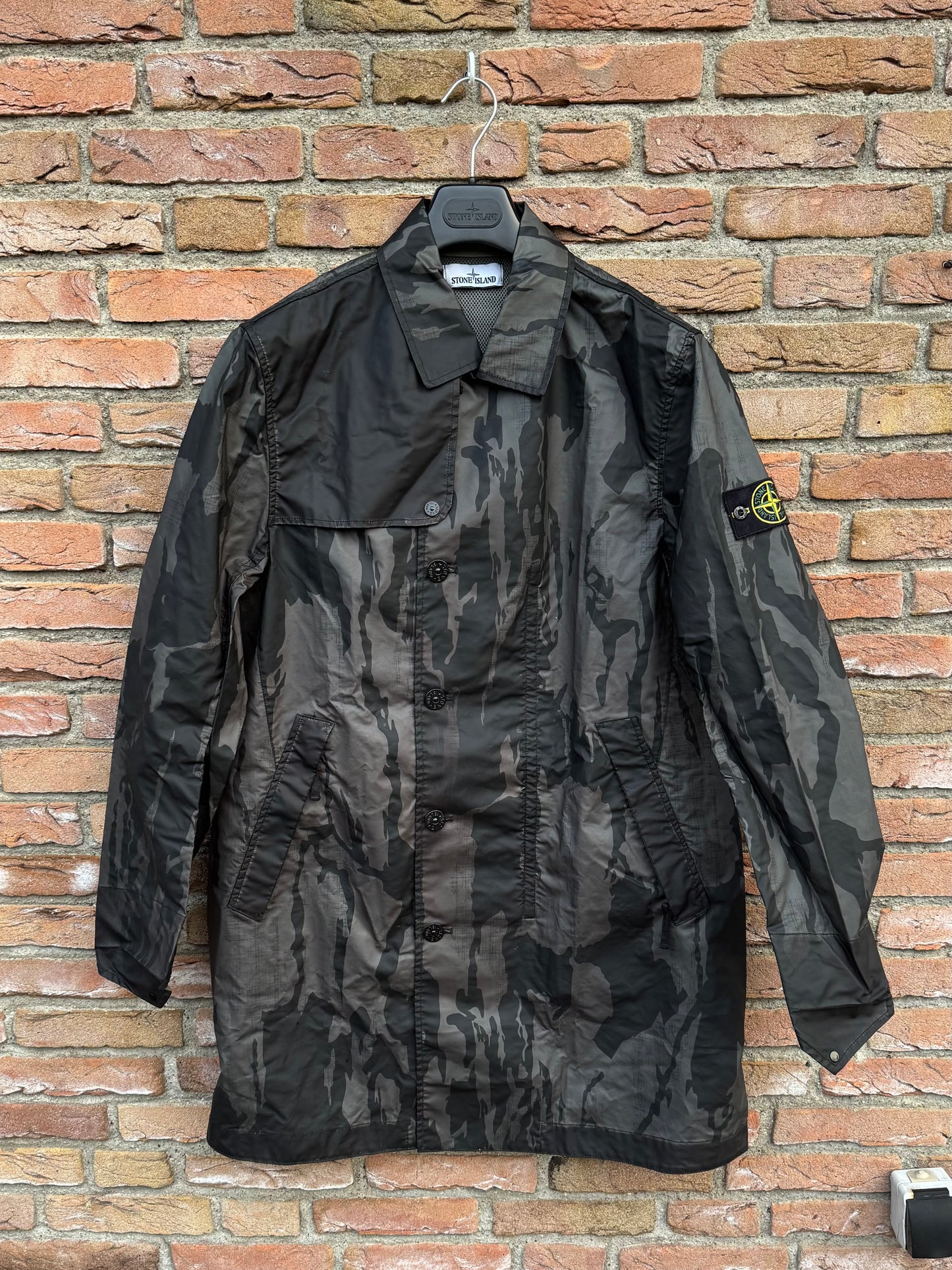 Stone Island Raso Gommato Reverse Colour Jacke - L