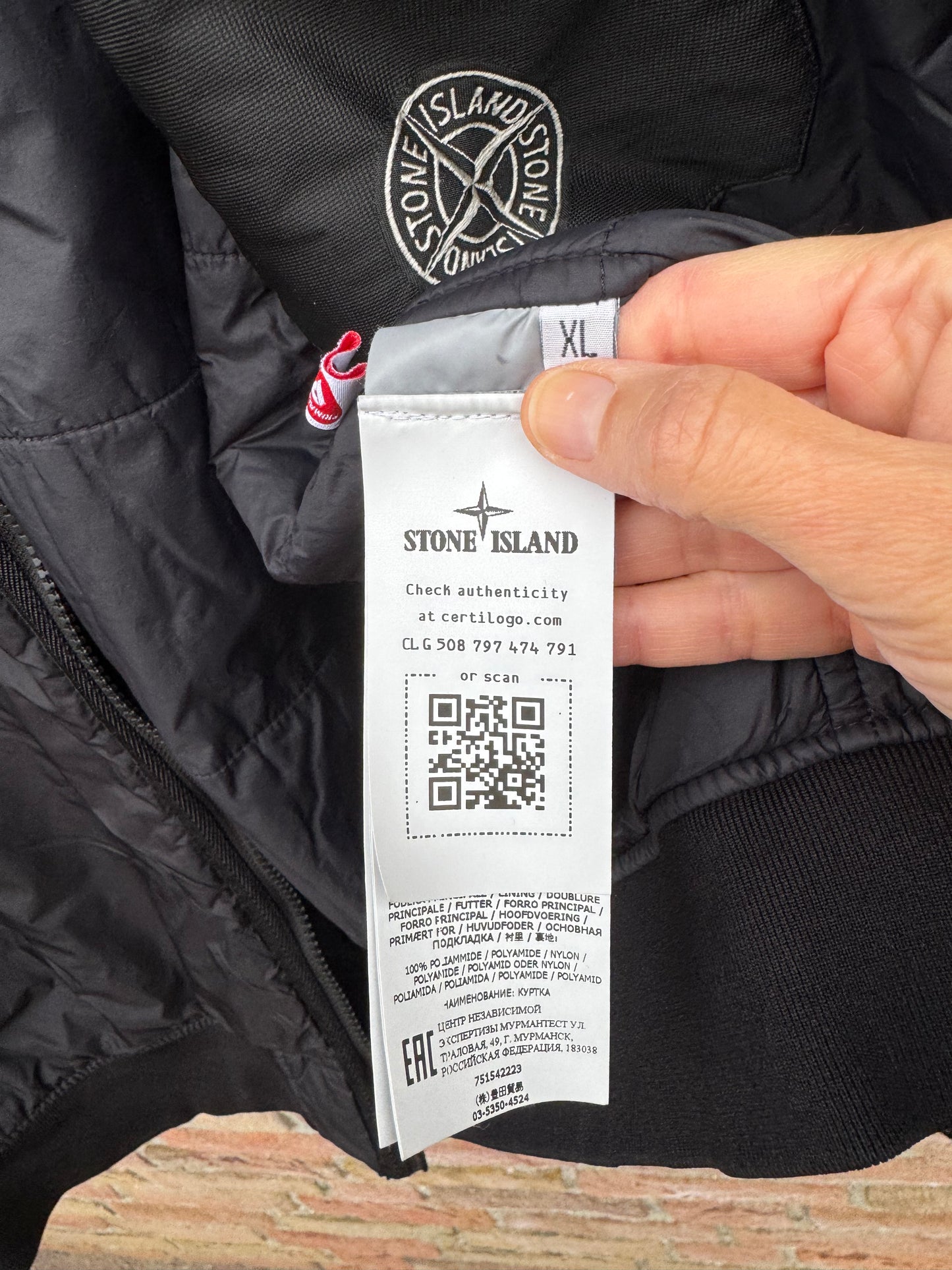 Stone Island Garment Dyed Crinkle Reps NY Primaloft Jacket - XL
